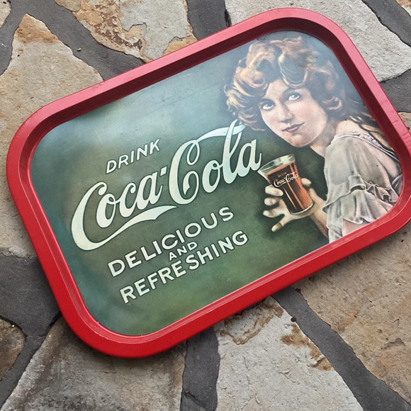 ‼️Vintage‼️ Drink Coco-Cola Refreshing Collector Serving Tray - Picture 4 of 12